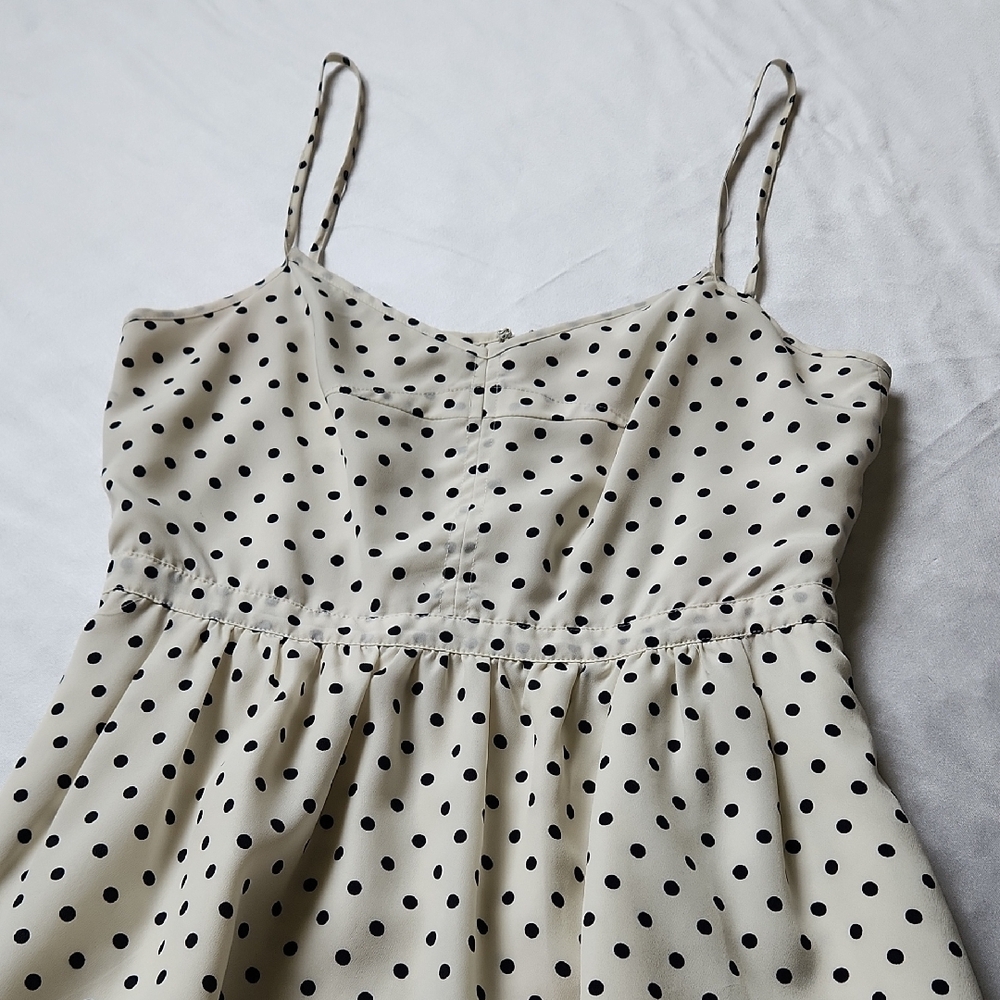 J. Crew Polka Dot Spaghetti Strap Dress With POCKETS Size 2 - Picture 2 of 9